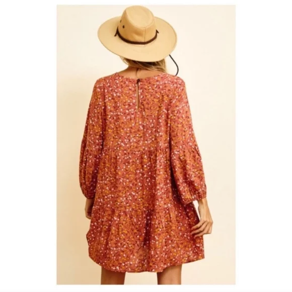 Boho Floral Print Tiered Dress✨️ - Picture 9 of 10